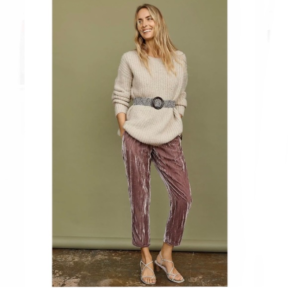 Anthropologie Tina + Jo Josephine Velvet Tapered Trousers - *NWT* - Size M - Picture 5 of 13